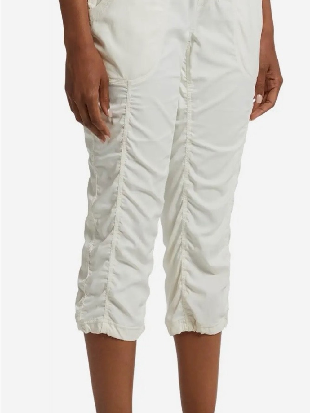 The North Face Off White Ruched Capris